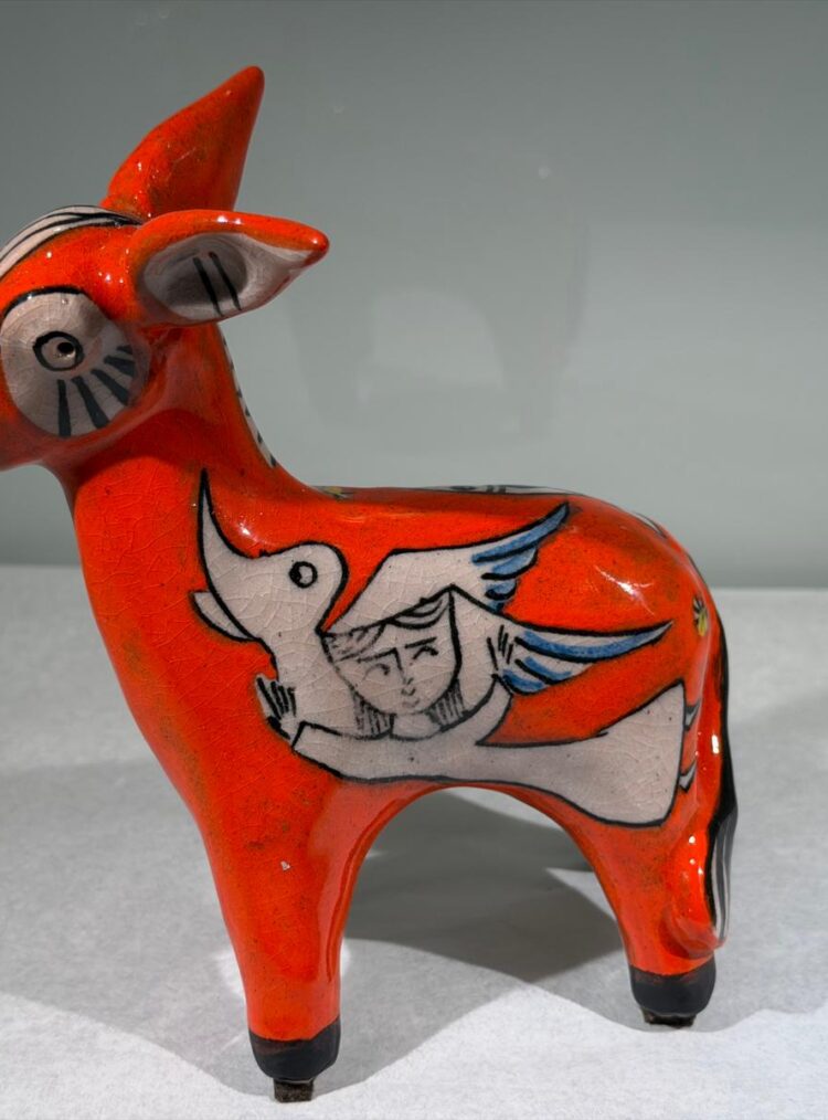 Single Donkey by Pasquale Liguori Orange
