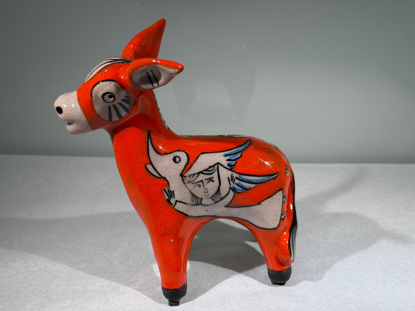 Single Donkey by Pasquale Liguori Orange