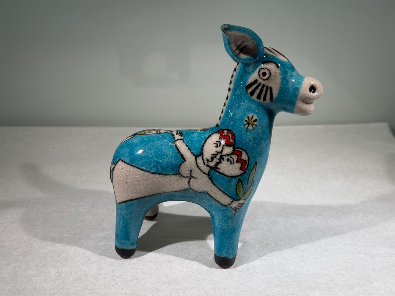 Single Donkey by Pasquale Liguori Sky Blue - Image 4