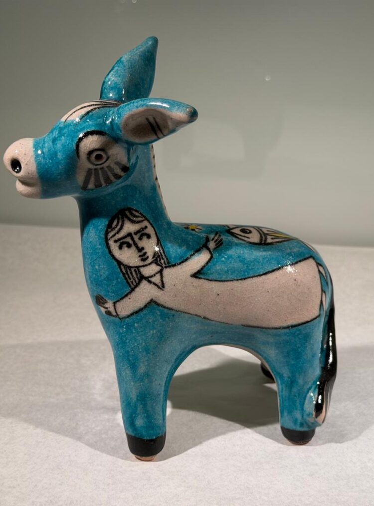 Single Donkey by Pasquale Liguori Sky Blue