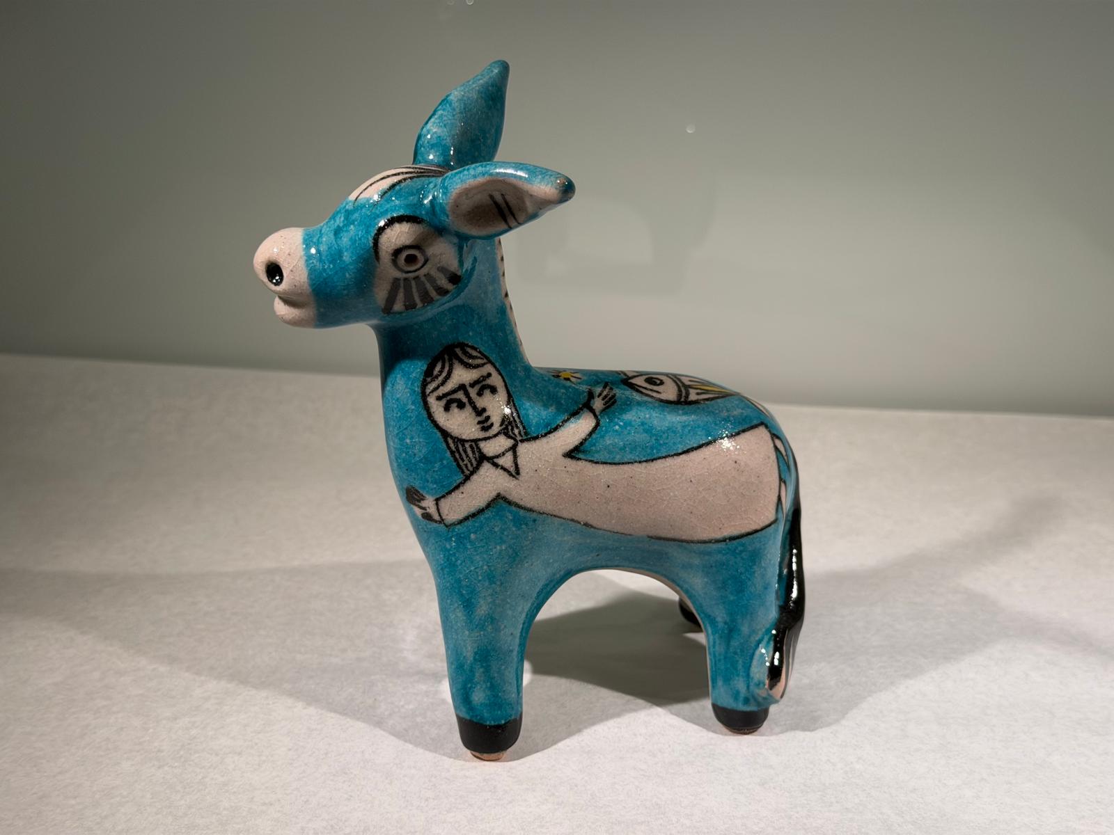 Single Donkey by Pasquale Liguori Sky Blue