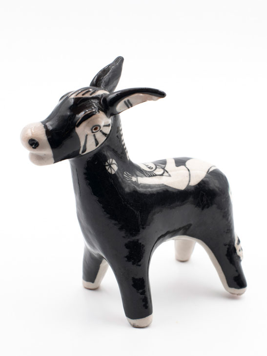 Single Donkey by Pasquale Liguori Black