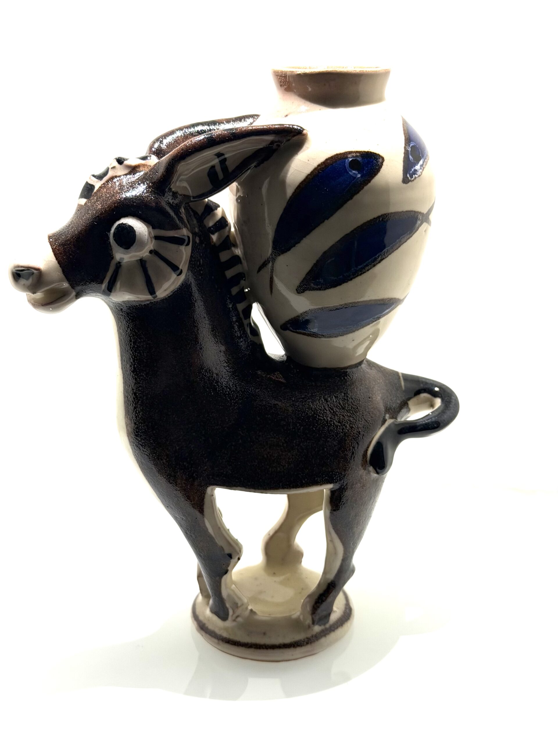 Donkey with jar by Lucio Liguori MANGANESE - Image 3