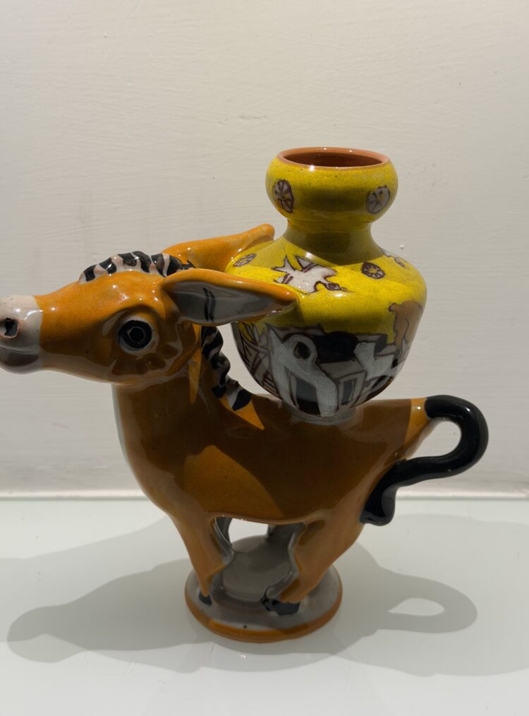 Donkey by Lucio Liguori with Jar ORANGE