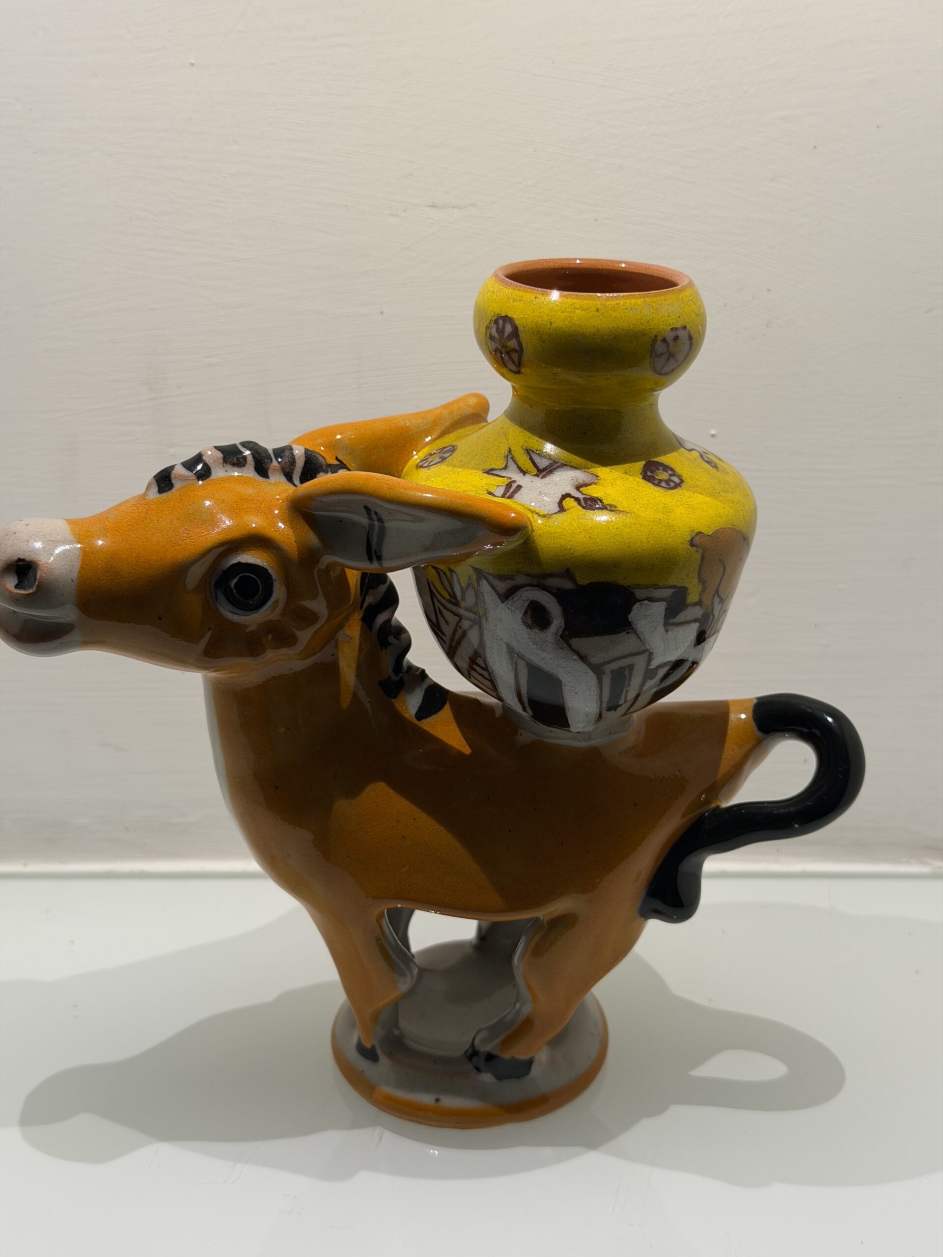 Donkey by Lucio Liguori with Jar ORANGE