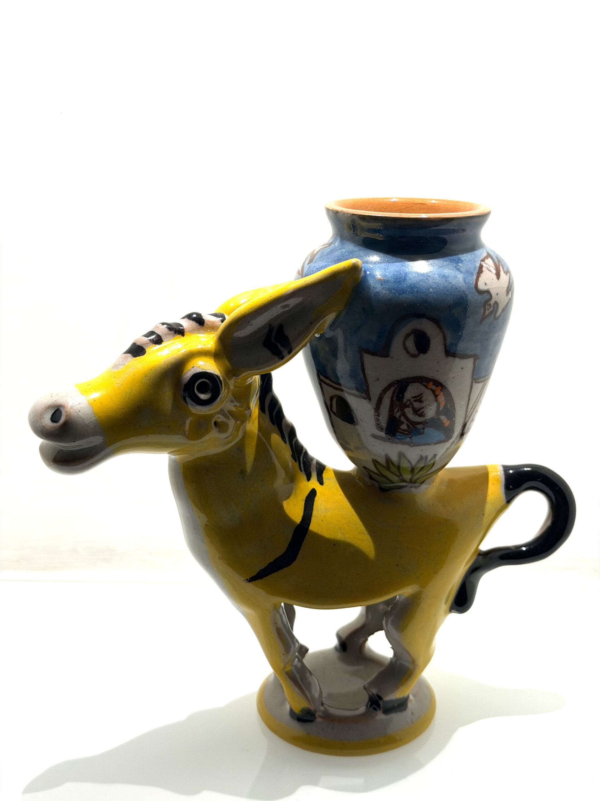 Donkey with jar by Lucio Liguori YELLOW - Image 3