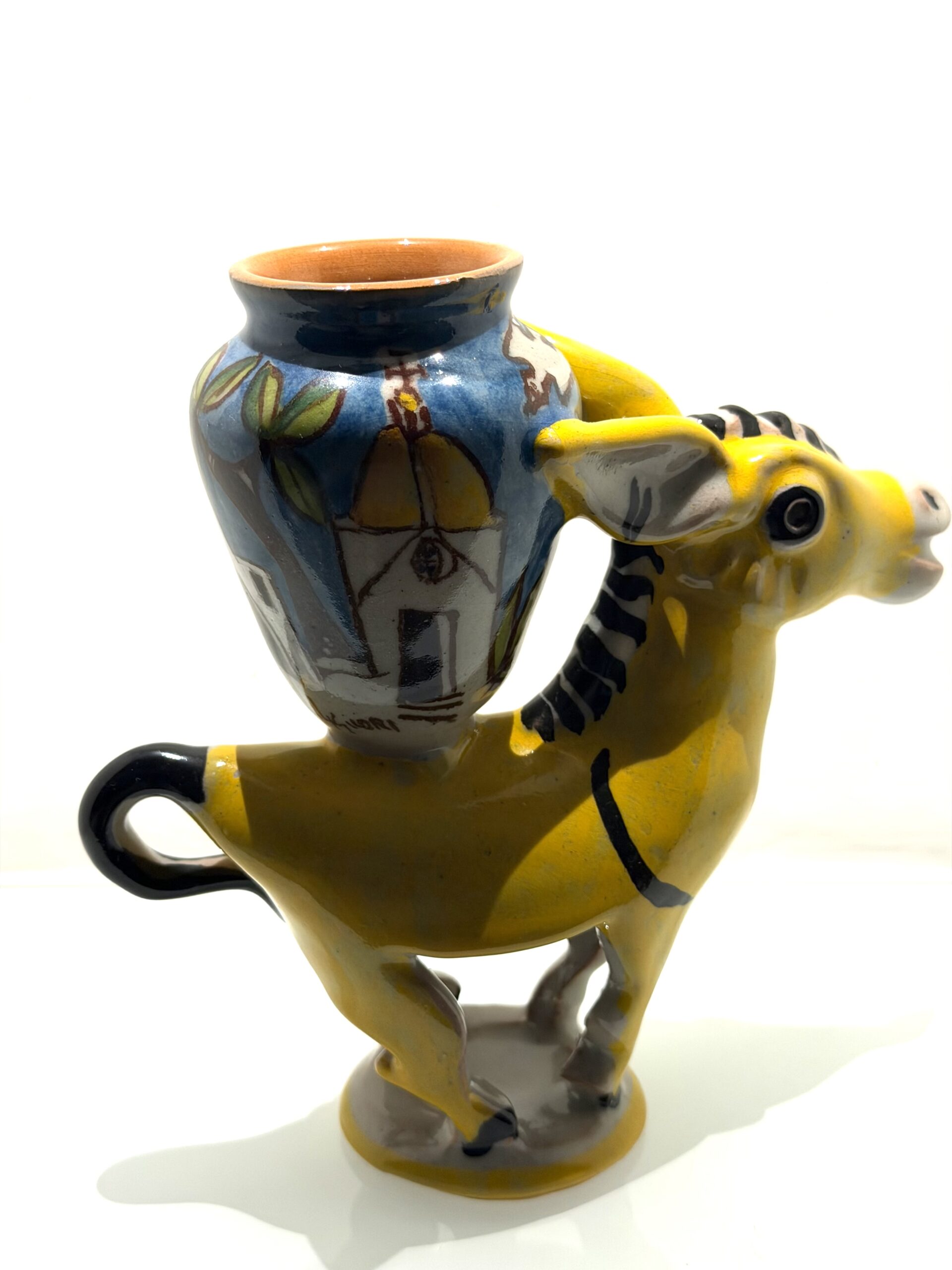 Donkey with jar by Lucio Liguori YELLOW